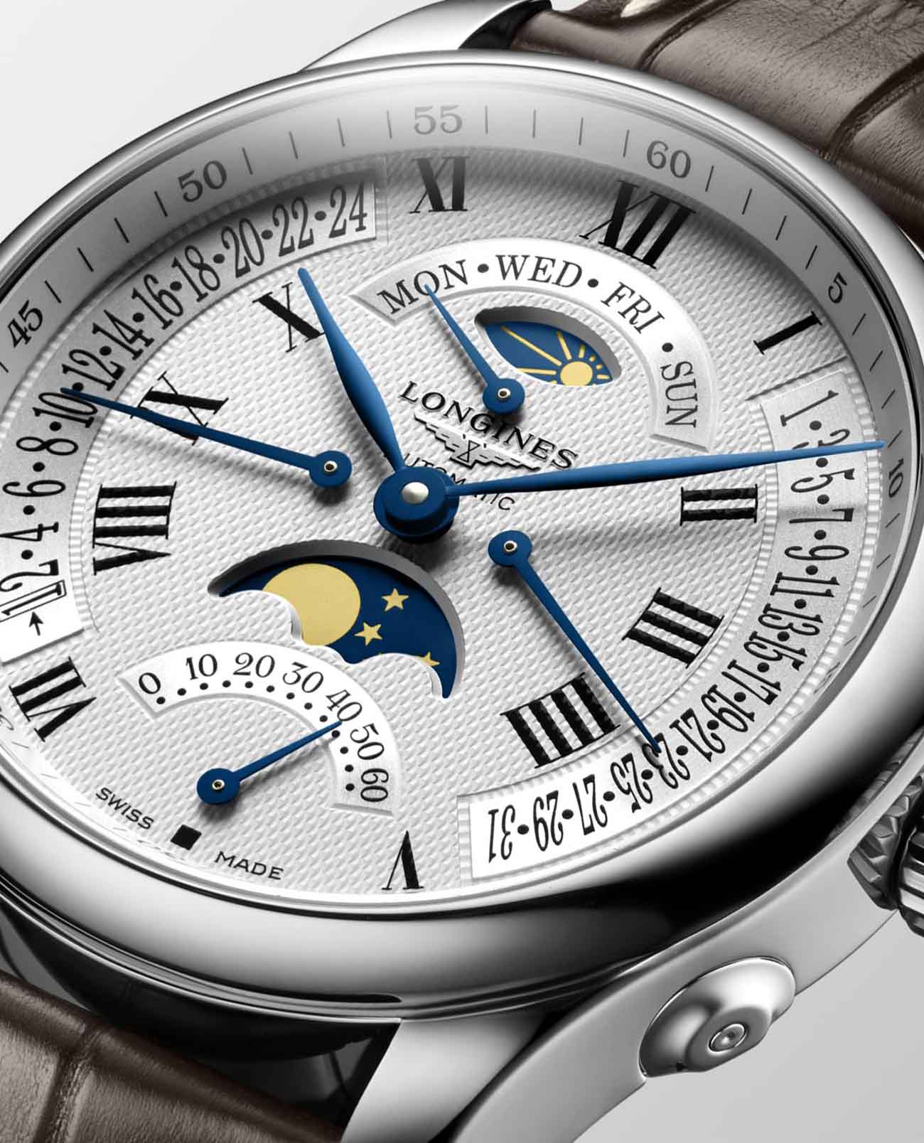 Longines Longines Master Collection L2.739.4.71.3, master collection швейцария мужские часы на браслете кожаный боковой вид